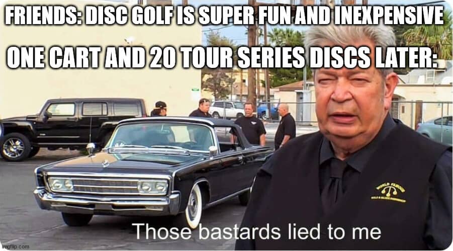 Spending money disc golf