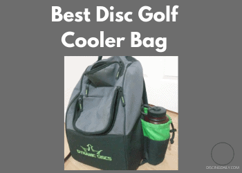 Disc golf bag with cooler