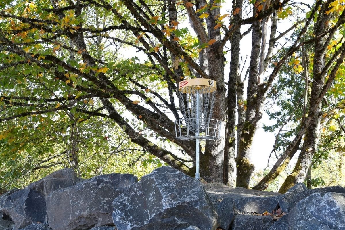 Basket on Top of Rocks